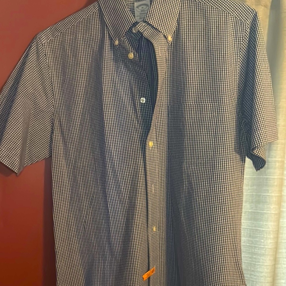 Casual Black and White Button Down Shirt